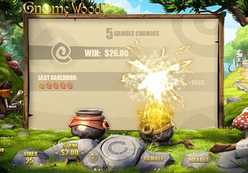 Риск игра в онлайн слоте Gnome Wood